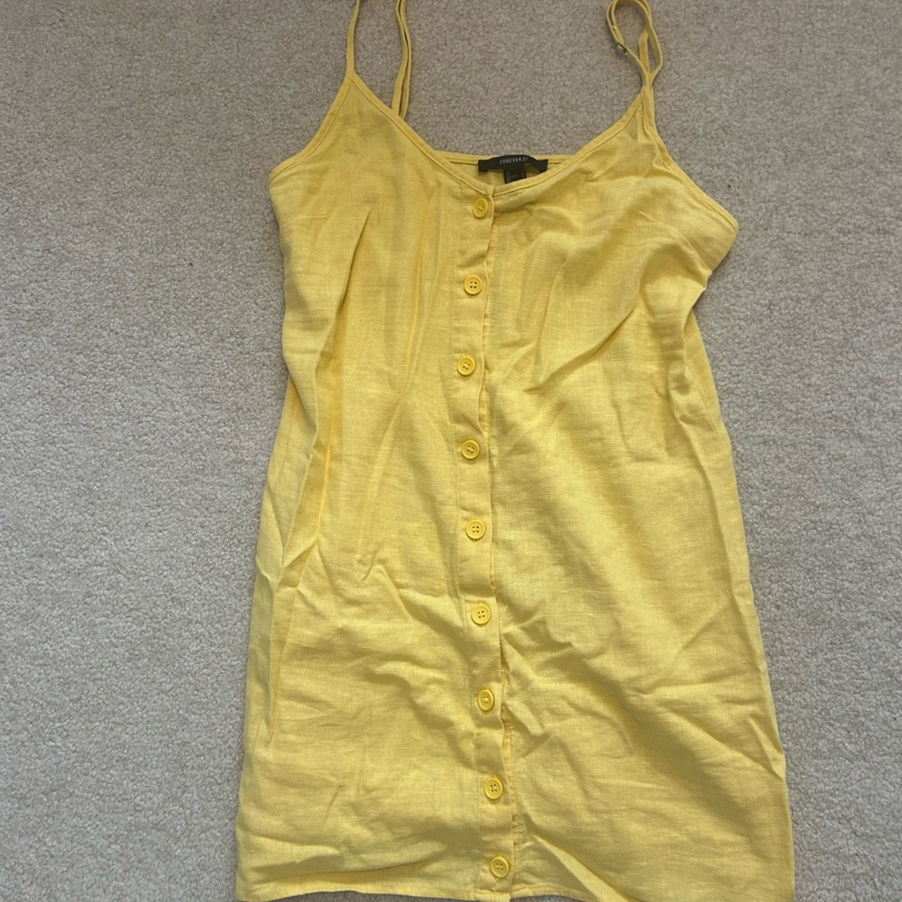 Yellow Button-Down Sundress